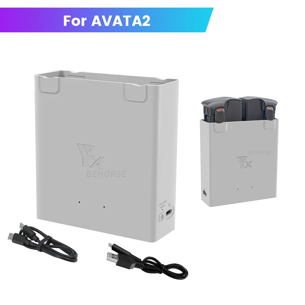 

For DJI Avata 2 2-Way Battery Caretaker Over-Voltage and Over-Charging Protection Stable Charging Without Harming The Battery