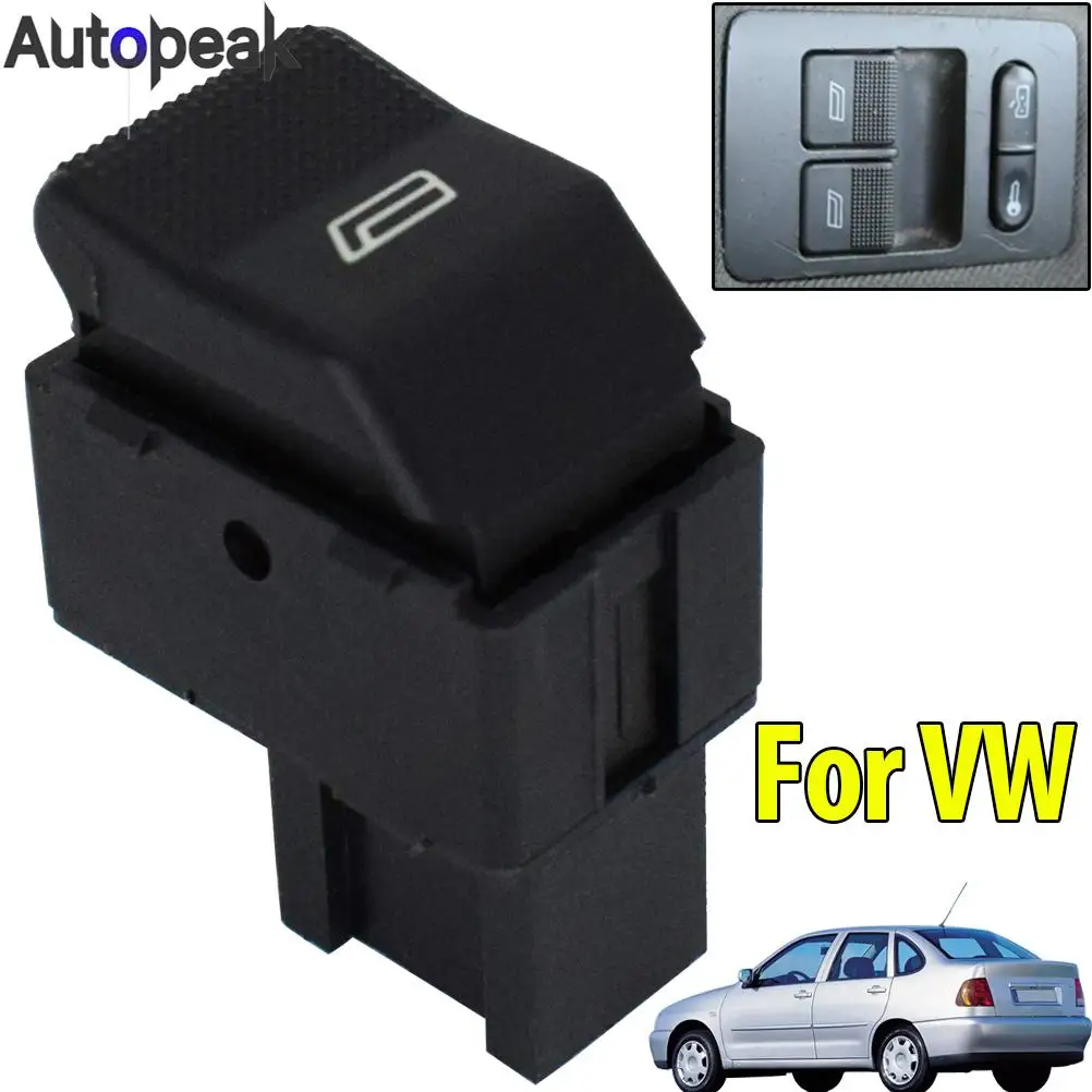 1X Power Window Electric Switch Power Control Button Knob For VW Polo Hatchback 1999 2000 2001 OE# 6X0959855B Car Accessories