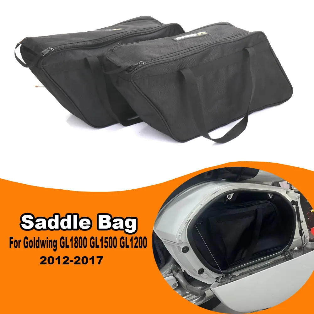 

For Honda Goldwing GL1800 GL1500 GL1200 2012-2017 New Motorcycle Trunk Luggage Side case Inner Liner bag Saddle black bag