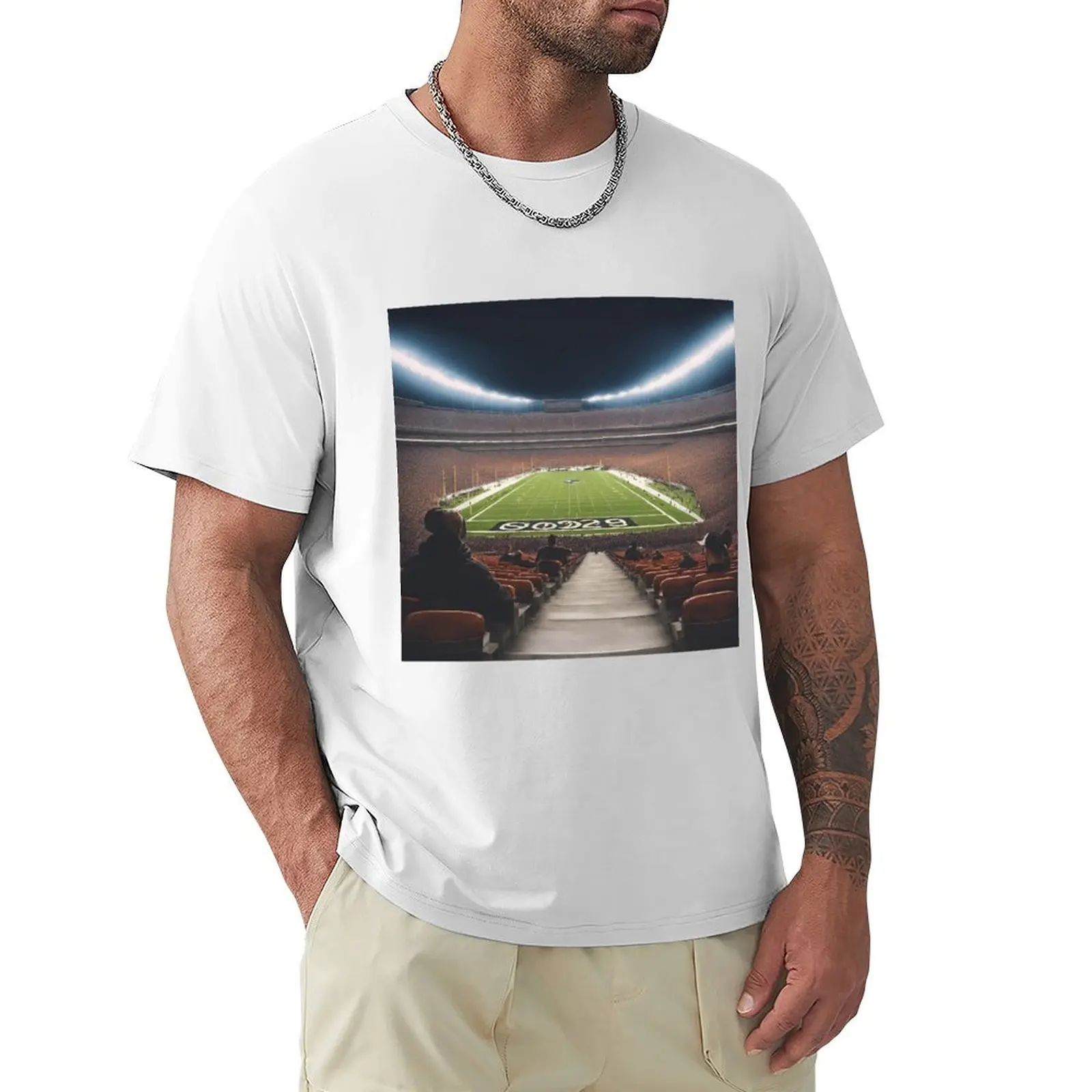 Football Field 3 T-shirt plain aesthetic clothes Blouse plain black t shirts men