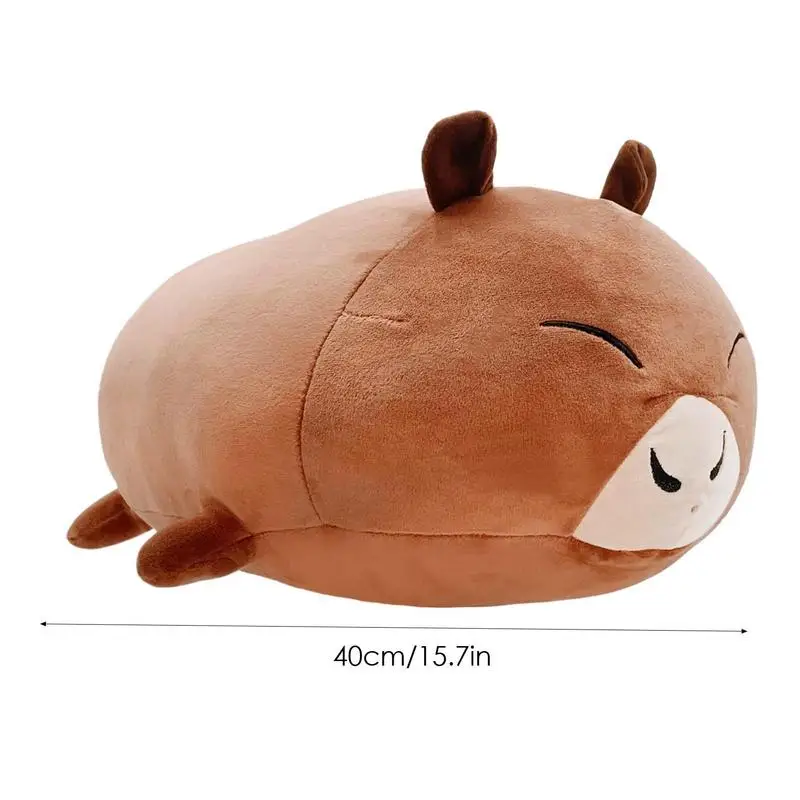 Capybara-juguete de peluche con forma de Animal, muñeco de felpa cómodo para una experiencia Linda