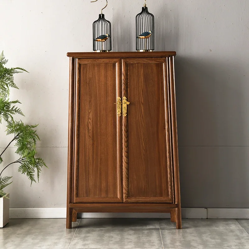 

Chinese style, elm, noodle cabinet, Ming style, rounded corners, Wanli, solid wood, side cabinet