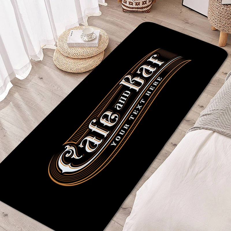 Kitchen Treadmill Rugs Beer Floor Mats for Home Decorations Custom Non Slip Carpet for Entrance Door Outdoor Entrance Doormat