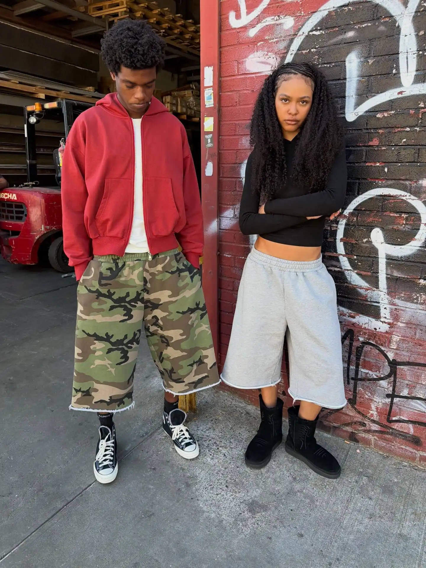 

Hip Hop Camo Shorts Camo Streetwear Y2k Casual Fashion Printing Pocket Burr Sweatshorts Harajuku Men Women Shorts Wide Leg Pants