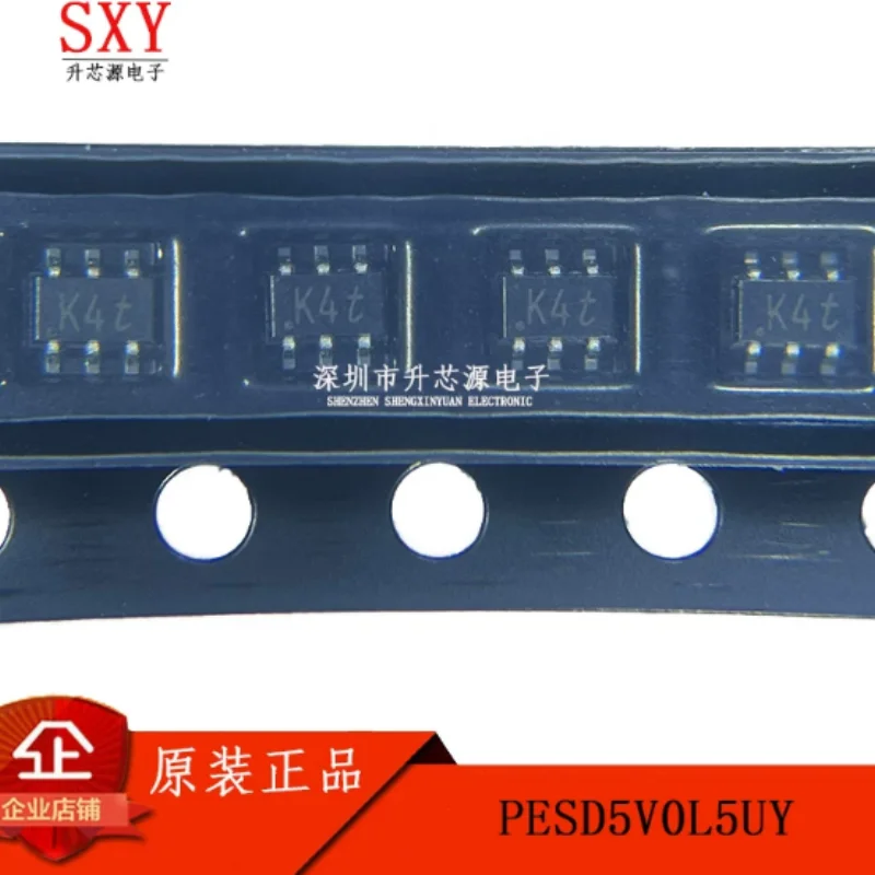Original PESD5V0L5UY PESD5V0L5UF/UV silk screen K4t SOT363 ESD protection diode