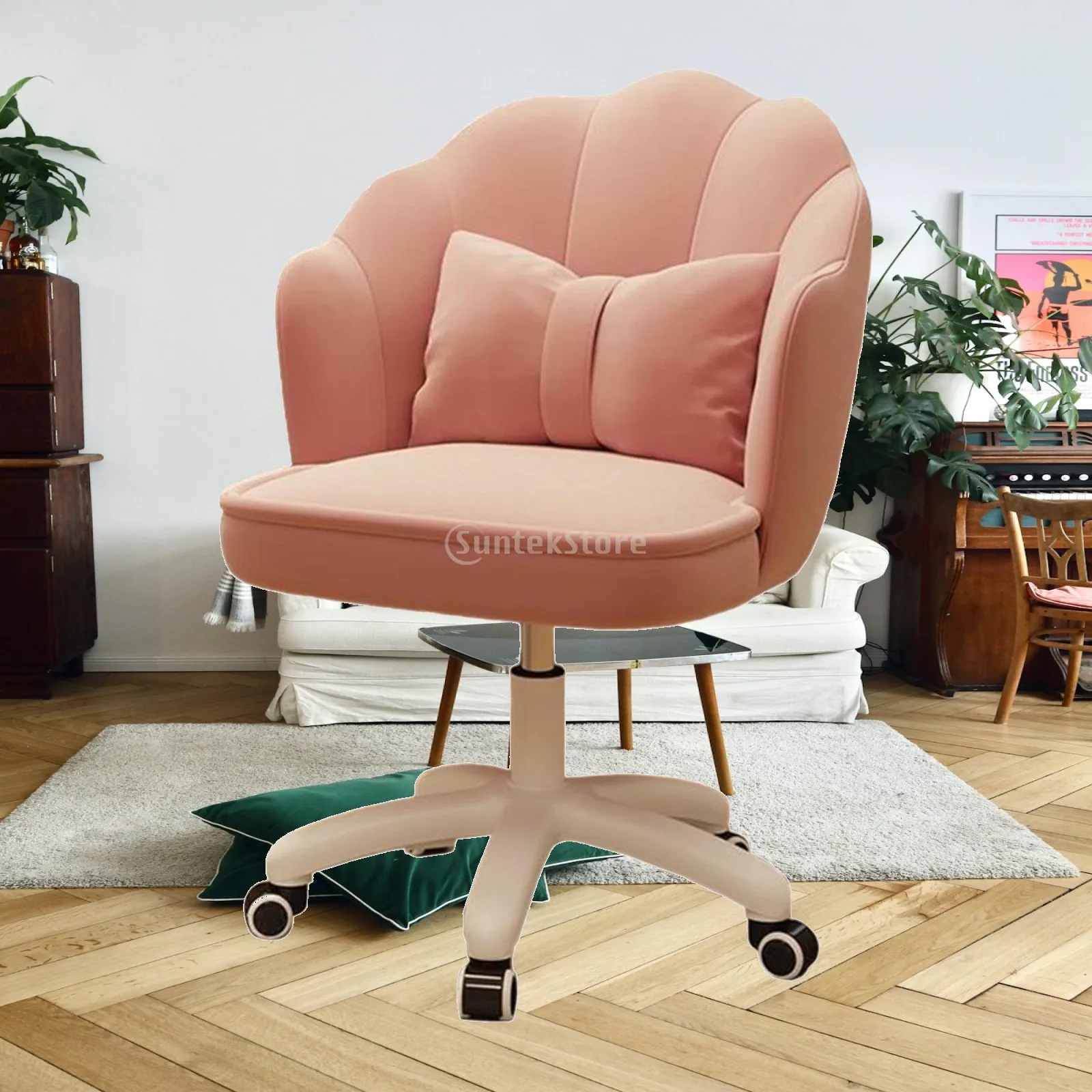 360 Degree Swivel Office Chair Computer Task Stool for Apartment Office Home