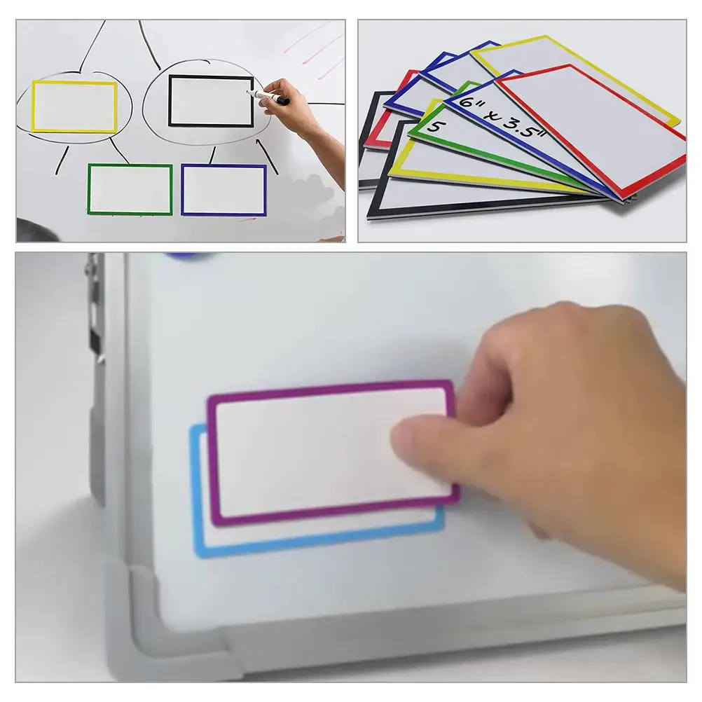 16 шт. магнитная лента с именем, сухие стираемые бирки, этикетки для маркировки пищевых продуктов, магниты для досок для классной комнаты