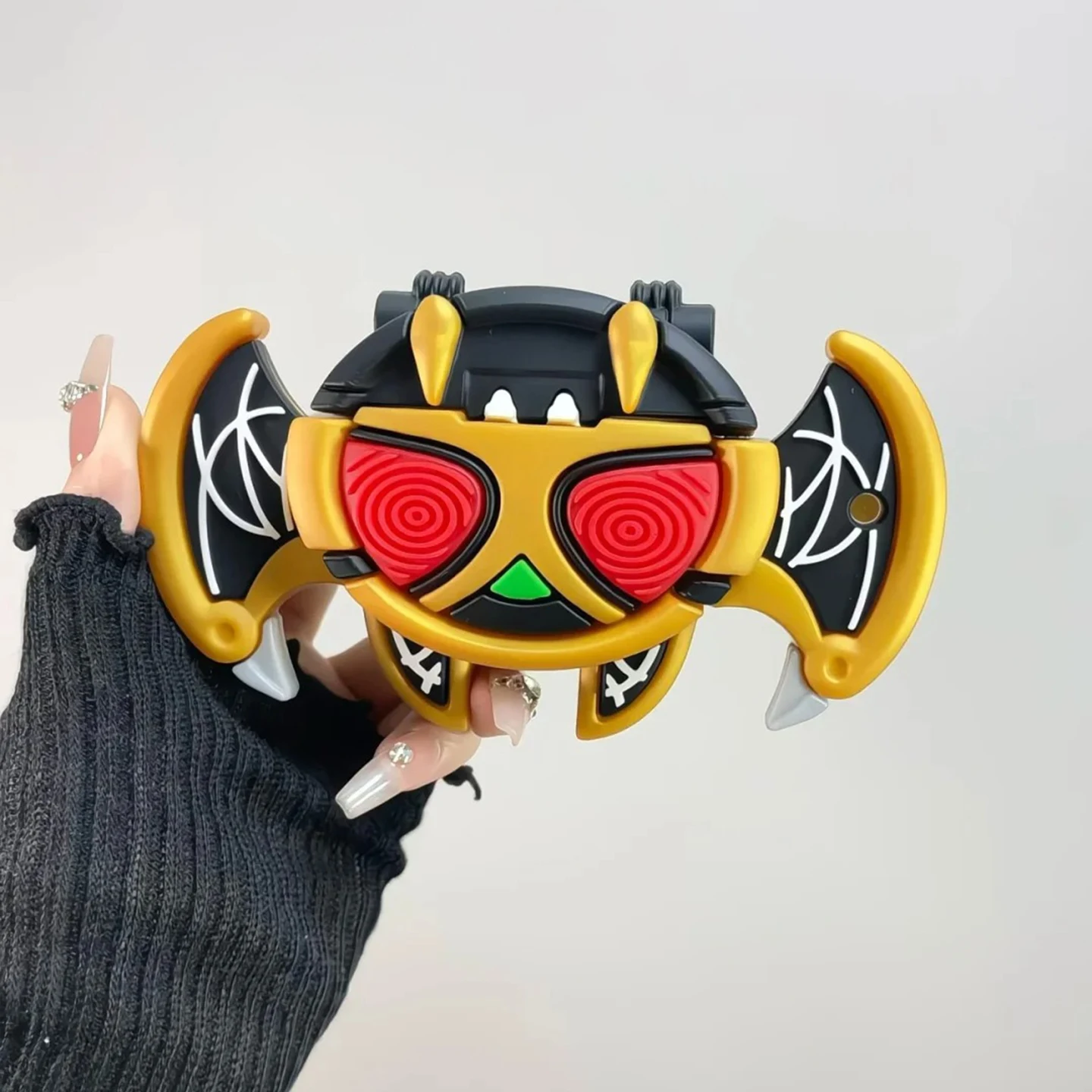 Anime Kamen Rider Kiva Bat Adatto Airpods1/2/4 Custodia per auricolari Custodia protettiva Luce notturna Custodia per auricolari in silicone antigoccia