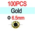 6.5mm Gold100pcs
