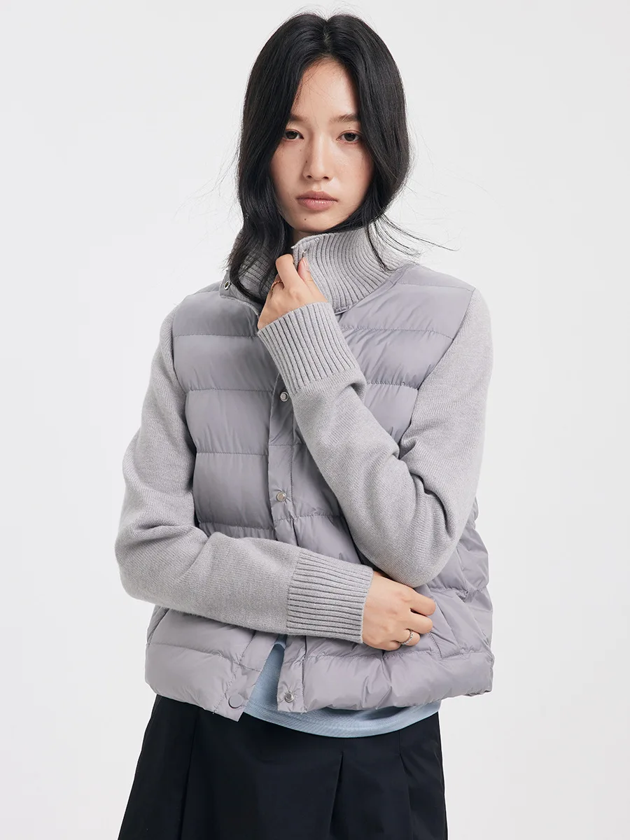 

Autumn Winter Solid Color Cotton Clothing Fashionable Women's Short Jacket Fluffy Soft Splicing Warm Top Versatile Casual Jacket