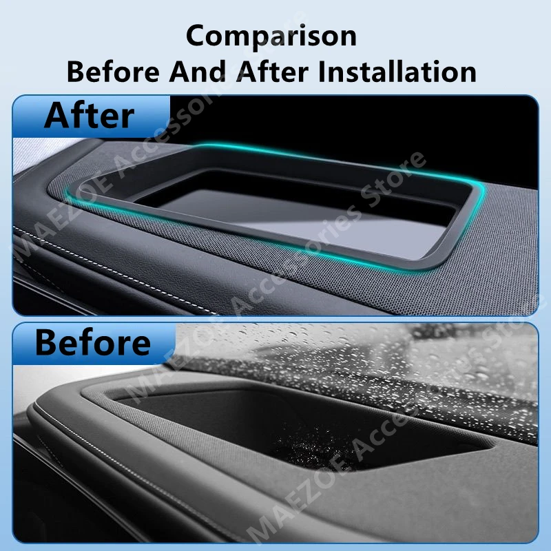 For BMW 7 SERIES/i7 23-24 G70 HUD Protective Frame,Instrument Panel Interior Decoration Automotive Accessories Refit view 4