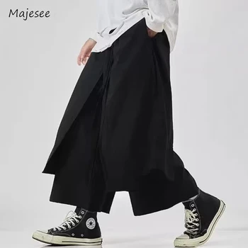 Pantalon Cargo pour hommes, Style japonais, jambes larges, Baggy drapé, pantalon d'entraînement élégant, Streetwear, confortable, Chic, respirant, Jogging