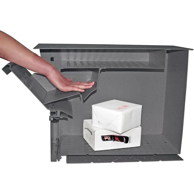 Mail Boss 7205 Package Master Curbside Locking Security Mailbox | Granite 21.5 x 12 x 16.5 inches