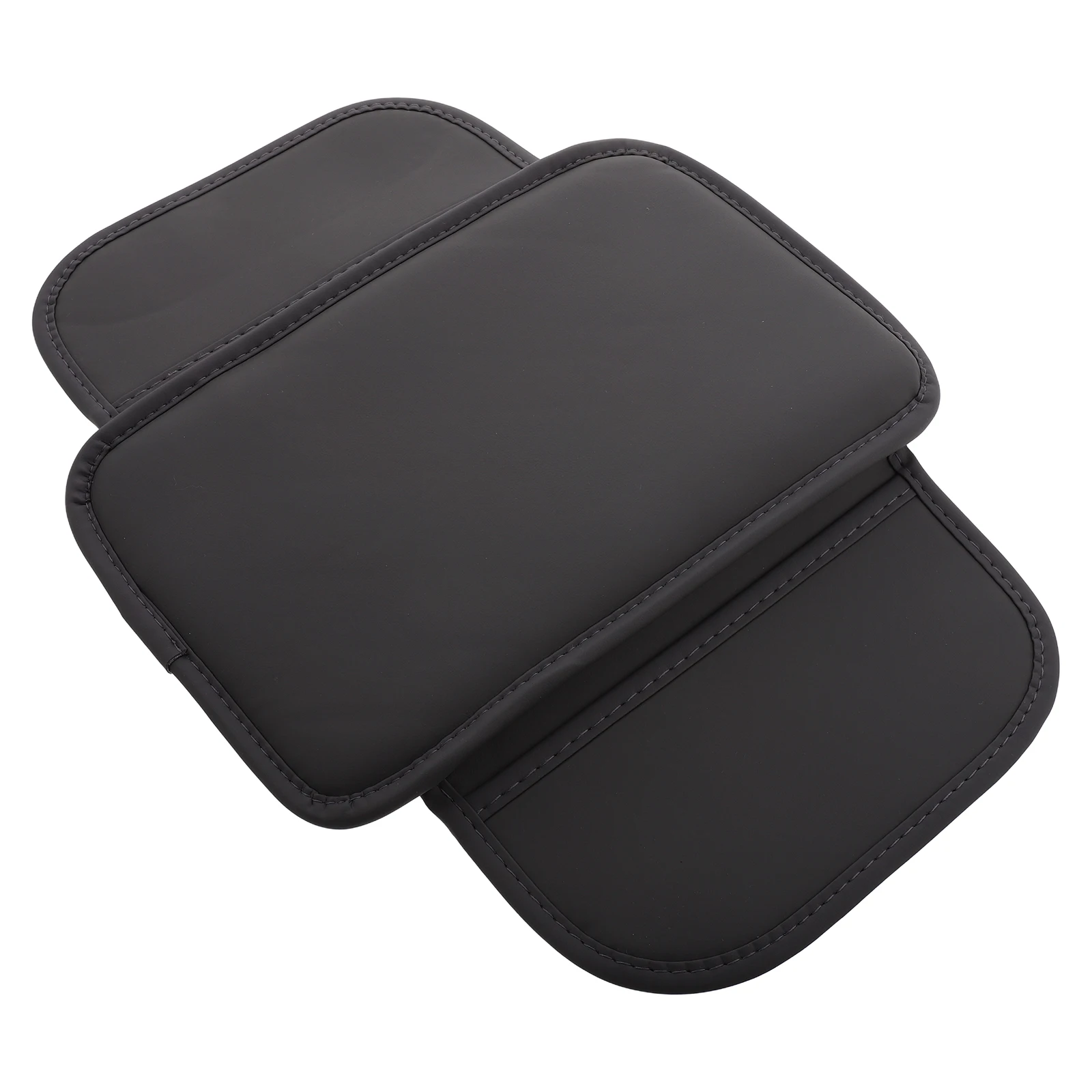 

Sleek Flat Universal Car Armrest Cushion Cover With Storage Pocket Center Console Organizer Soft Interior Protection For