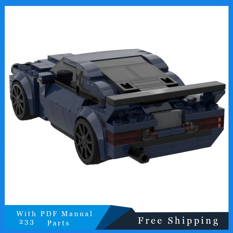 

233 детали крутой быстрый спортивный автомобиль модульные строительные блоки модель для образования детей DIY сборка игрушки MOC подарки на Рождество и день рождения