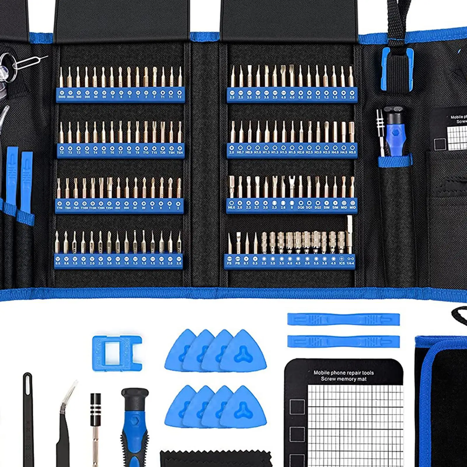 

Набор прецизионных отверток с 120 магнитными насадками для ремонта смартфонов