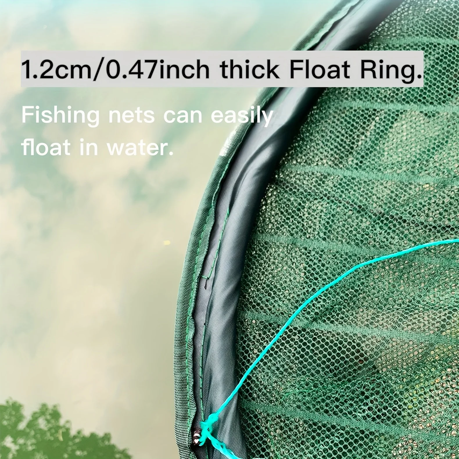 Multifunction Double-layer Anti-escape Fishing Mesh Cage, Fish Shrimp Cage Automatic Fishing Net with 13/15 Holes Fishing Tackle