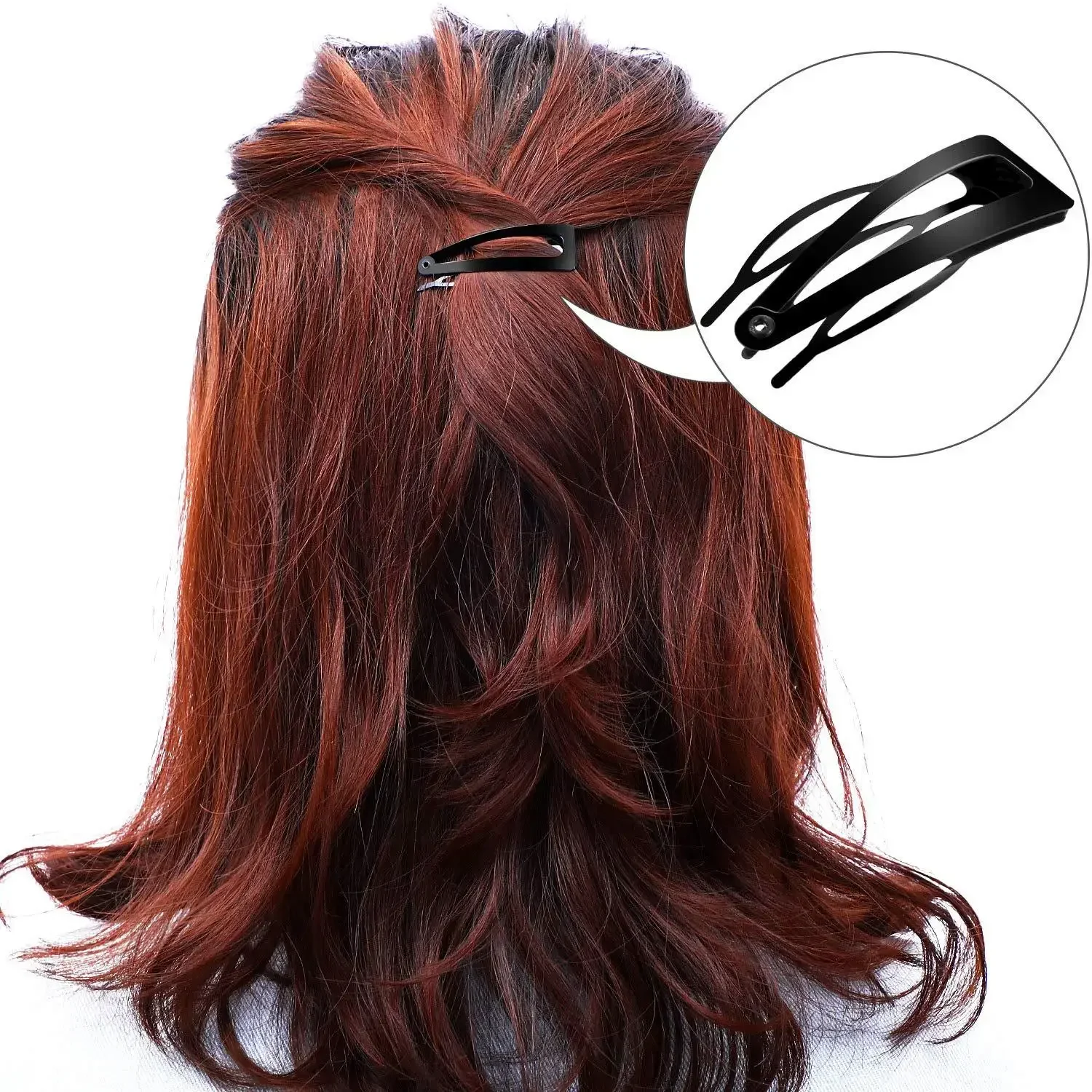 

Metal Snap Button Hairpin Bb Clip Hair Accessories Headgear Disc Hair Tool Broken Hair Bangs Edge Clip Headgear Wholesale
