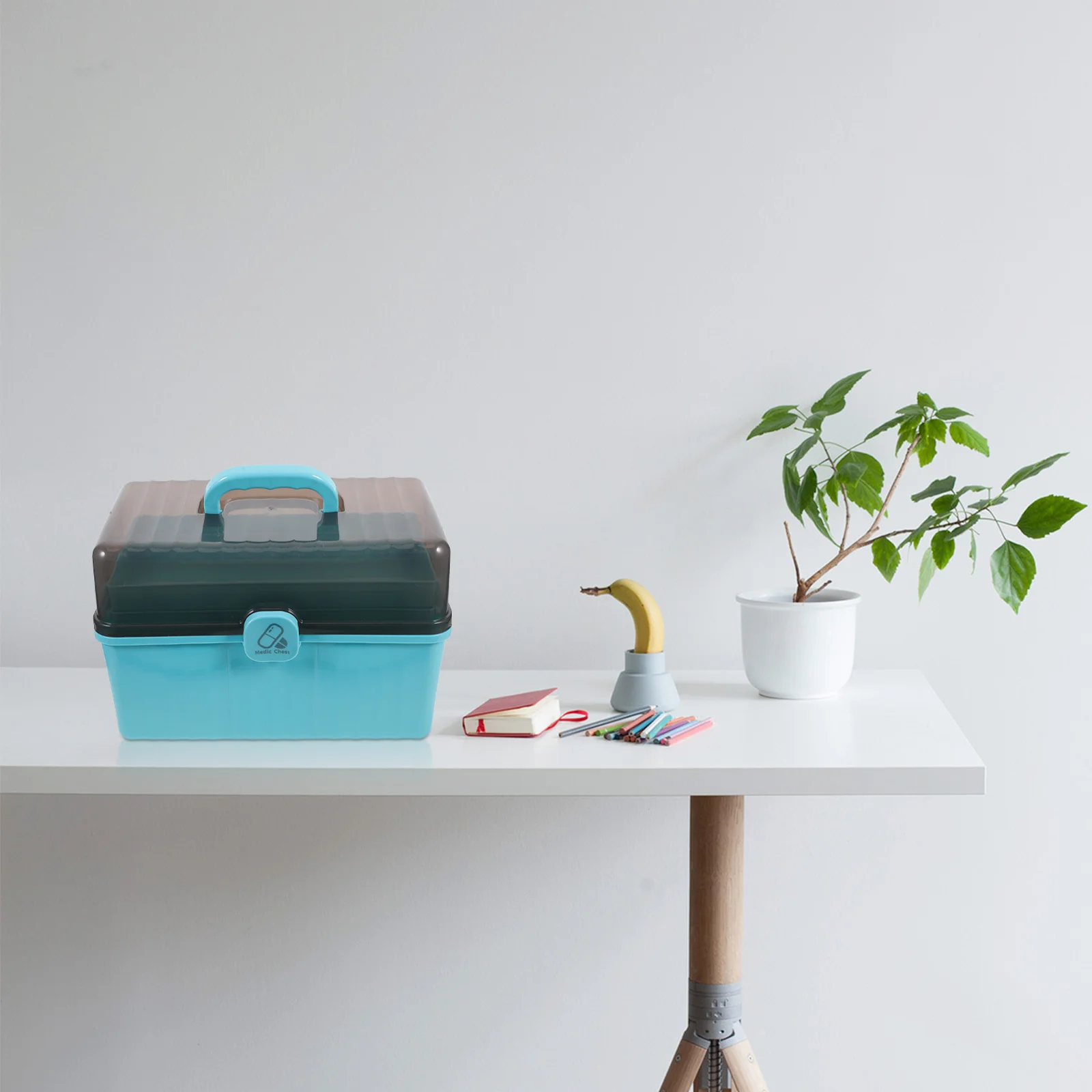 Medicine Storage Case Large Capacity Multi-Layer First Aid Organizer Portable For Home Office Travel Emergency Kit