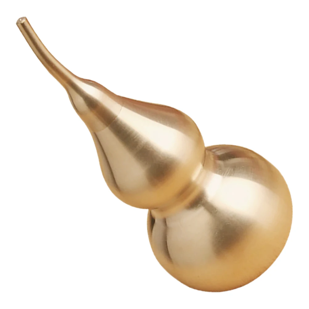 Brass Gourd Ornament Figurine Small Ornaments Home Decor Model Chinese Luck Charm Vintage