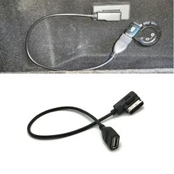 For AUDI A3 A4 A4L A5 A6 A8 Q5 Car USB AUX Cable MDI MMI AMI USB Female Interface Audio AUX Adapter Data Wire