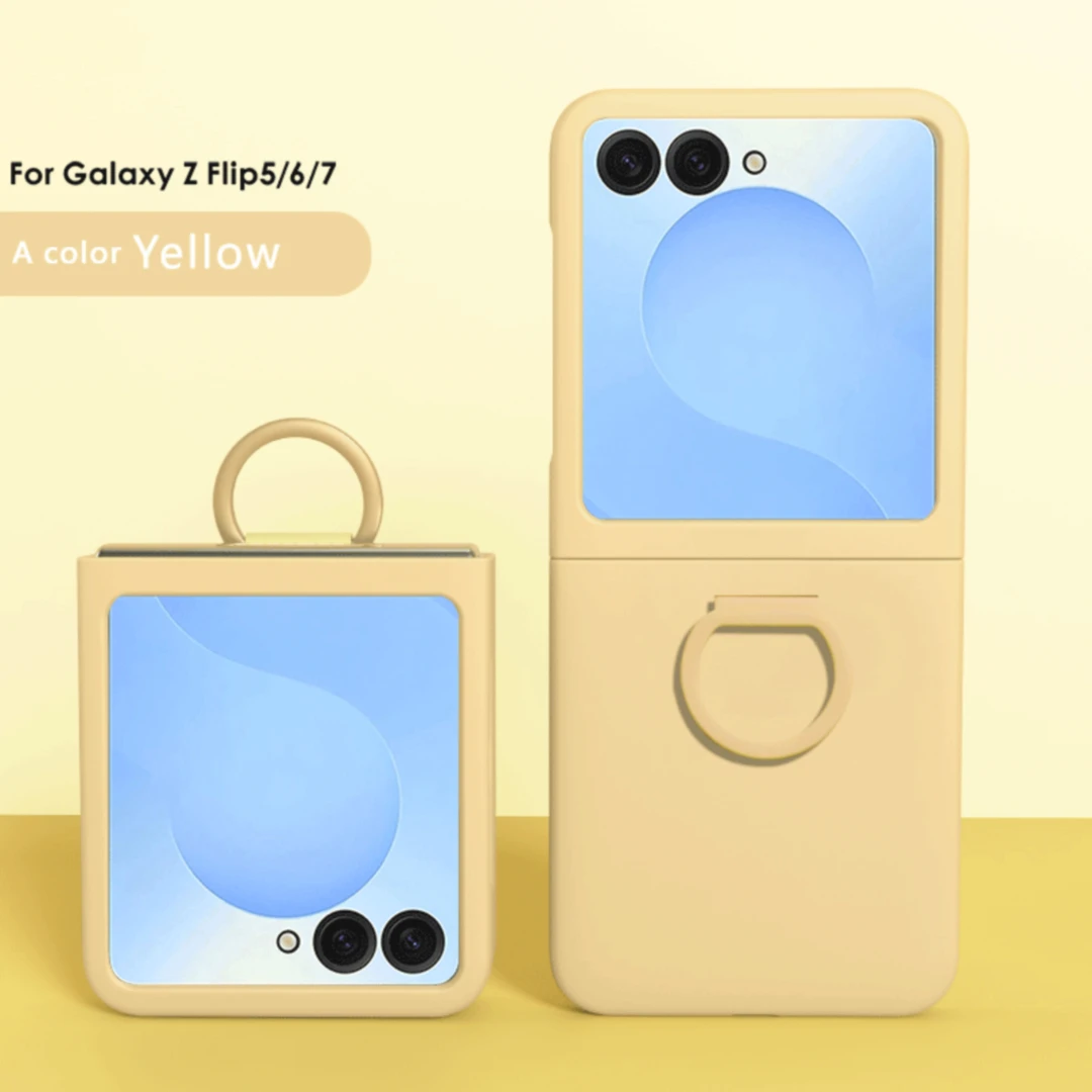 Hartschalen-Handyhülle mit Farbverlauf und Ring für Samsung Galaxy Z Flip 8 7 FE 6 5 Flip7, Schutzhülle mit großem Sichtfenster – Detail 30