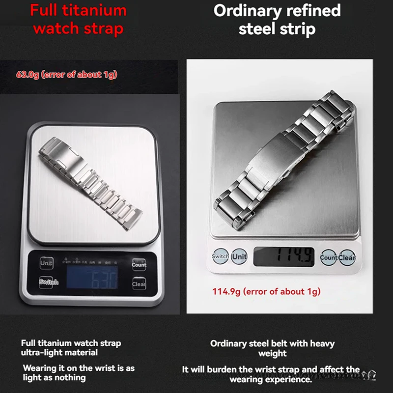 Per Omega Seamaster 007 300 cinturino per orologio AT150 cinturino per orologio in lega di titanio intrecciato cinturino per orologio da uomo in metallo titanio di fascia alta 20mm