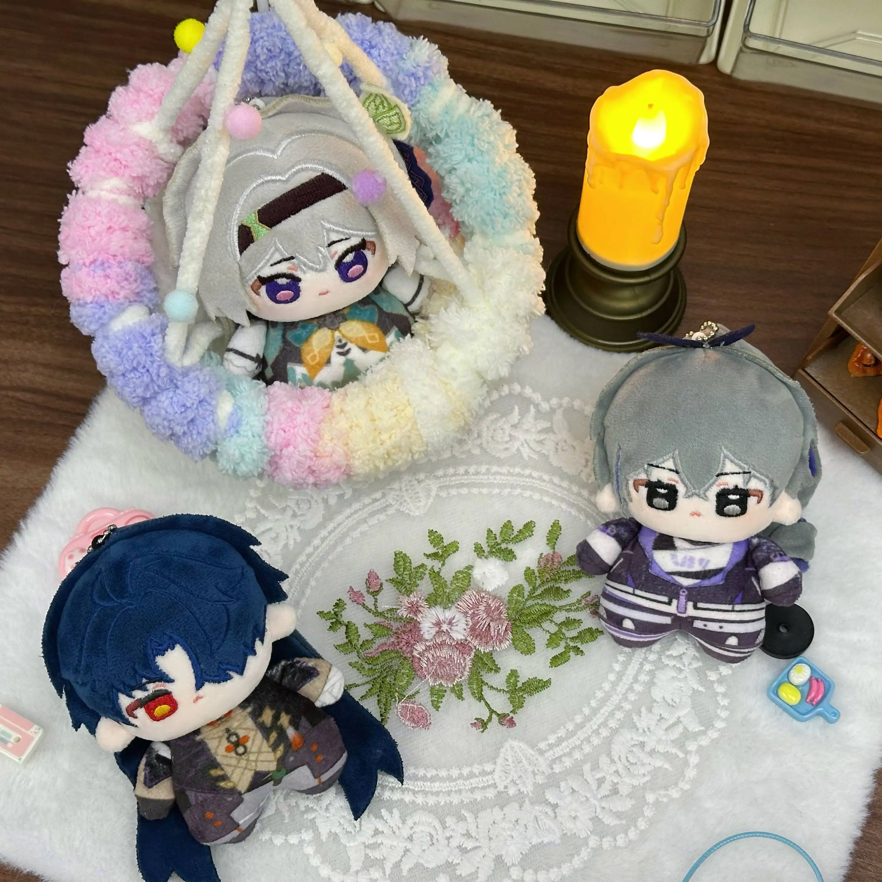 

10cm Anime Honkai Star Rail Silver Wolf Blade Firefly Kafka Plushie Cosplay Stuffed Plush Doll Toys Pendants Keychain Xmas Gifts