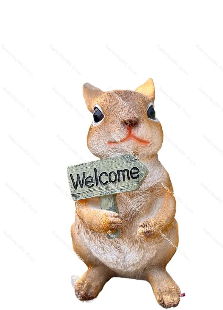 

creative garden courtyard resin welcome brand balcony landscaping Internet celebrity courtyard decorative rabbit ornament