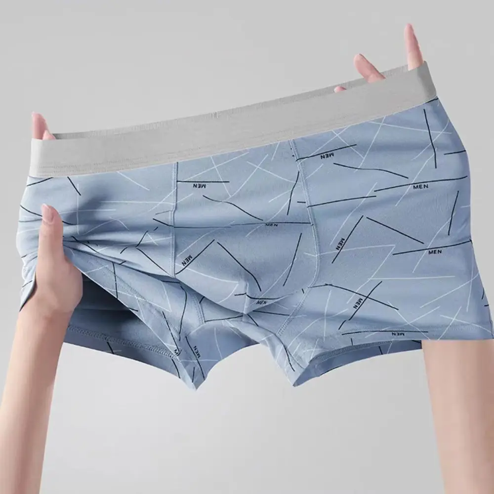 

Набор из 5 мужских трусов-боксеров с полосками и надписями, большие размеры, бесшовные, простые, со средней посадкой, мужское нижнее белье, подарки