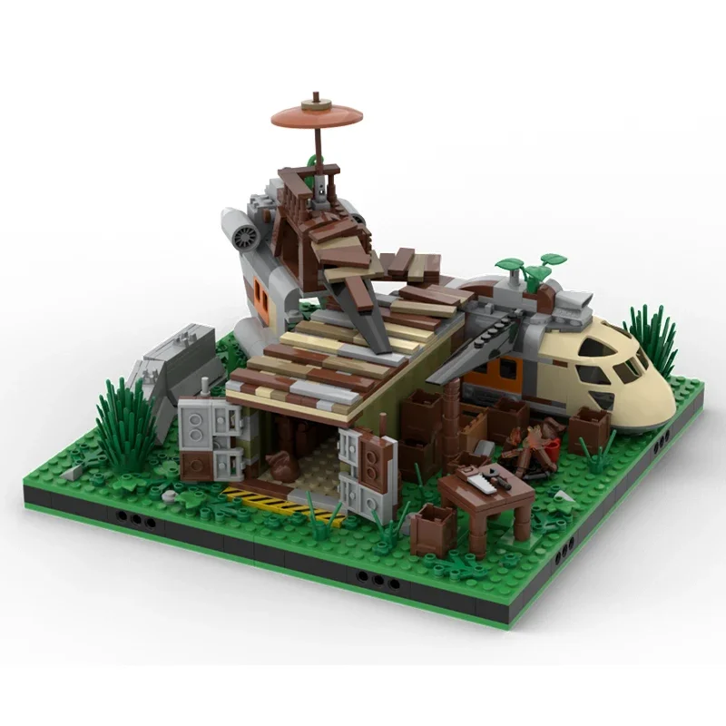 

732pcs MOC Apocalypse Helicopter Base Building Blocks Christmas Gift Solve the problem asy-to-Start Beginner Friendly Kit