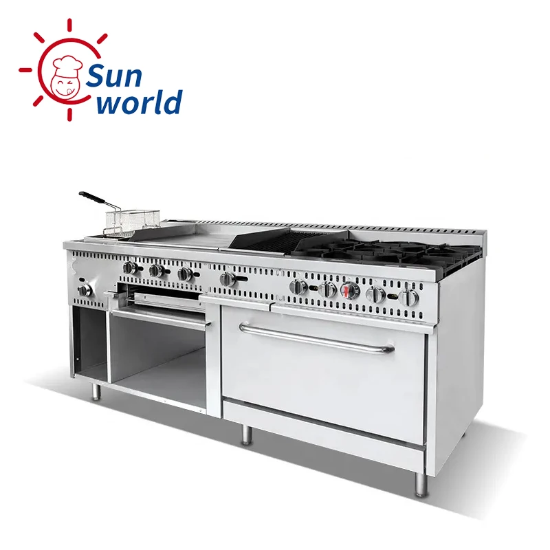 Commercial gas range Restaurant Cooking Equipment 72