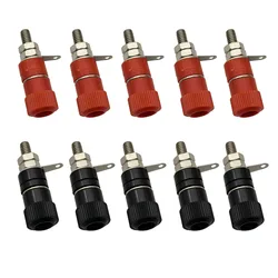 4mm Banana Socket Binding Post Terminal Connectors JS-910B Binding Posts Nut Panel Mount For Speaker Audio