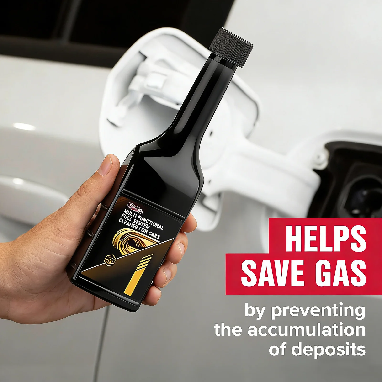 Limpador de injetor de combustível e removedor de carbono, aditivo de óleo a gás para aumentar o poder do motor e a eficiência de combustível para todos os carros a gasolina 120ml
