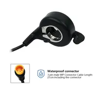 E-Bike Wuxing FT-21X Thumb Throttle Electric Bicycle 3 Pin SM Waterproof Finger Thumb Throttle Pedelec Right E-bike Part Kit