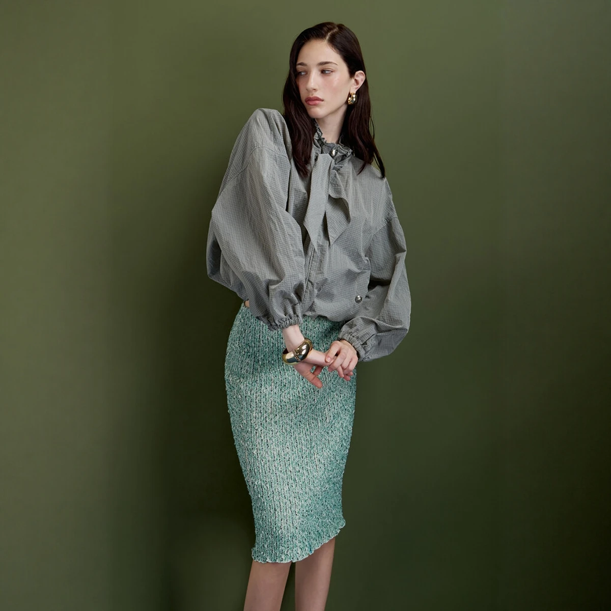 

Женская свободная куртка-жакет из нейлонового волокна: дышащая, легкая, в корейском стиле, повседневная, универсальная, с воротником-стойкой, на молнии