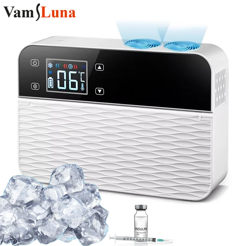 

‌ Сумка-холодильник для инсулина — портативный медицинский холодильник для диабетических принадлежностей, мини-холодильник USB, дорожный футляр с контролем температуры