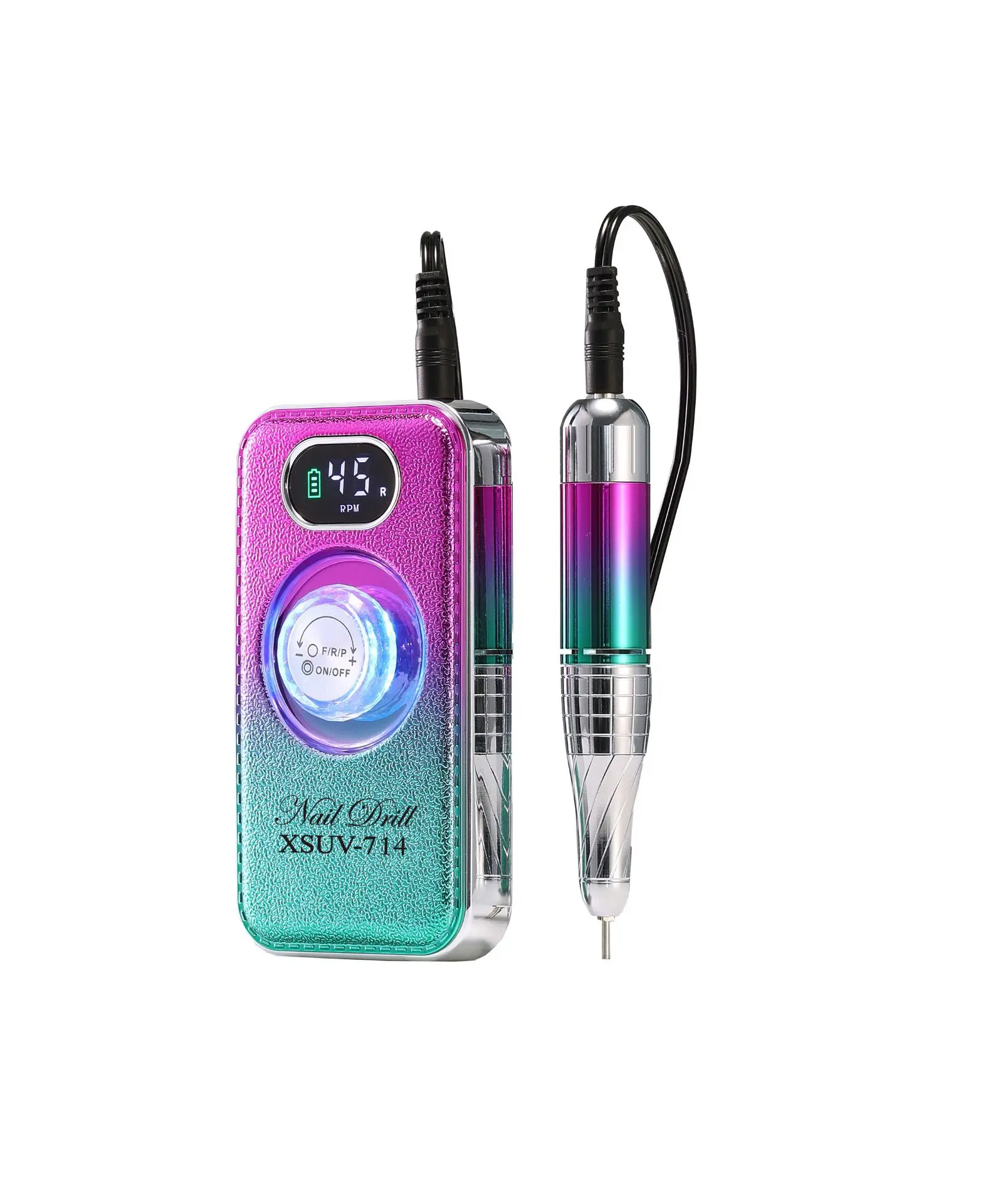 

Аппарат для маникюра с регулируемой скоростью 45000 об/мин, аккумулятор 4000 мАч, электрическая дрель с LED-дисплеем, шлифовальная машинка для гель-лака