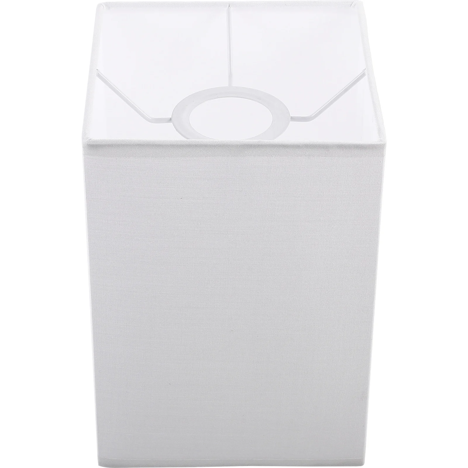 Pantalla de lámpara de mesa cuadrada, marco de hierro de tela Tc, luz suaviza para dormitorio, sala de estar, Hotel, pantalla de repuesto pequeña y moderna