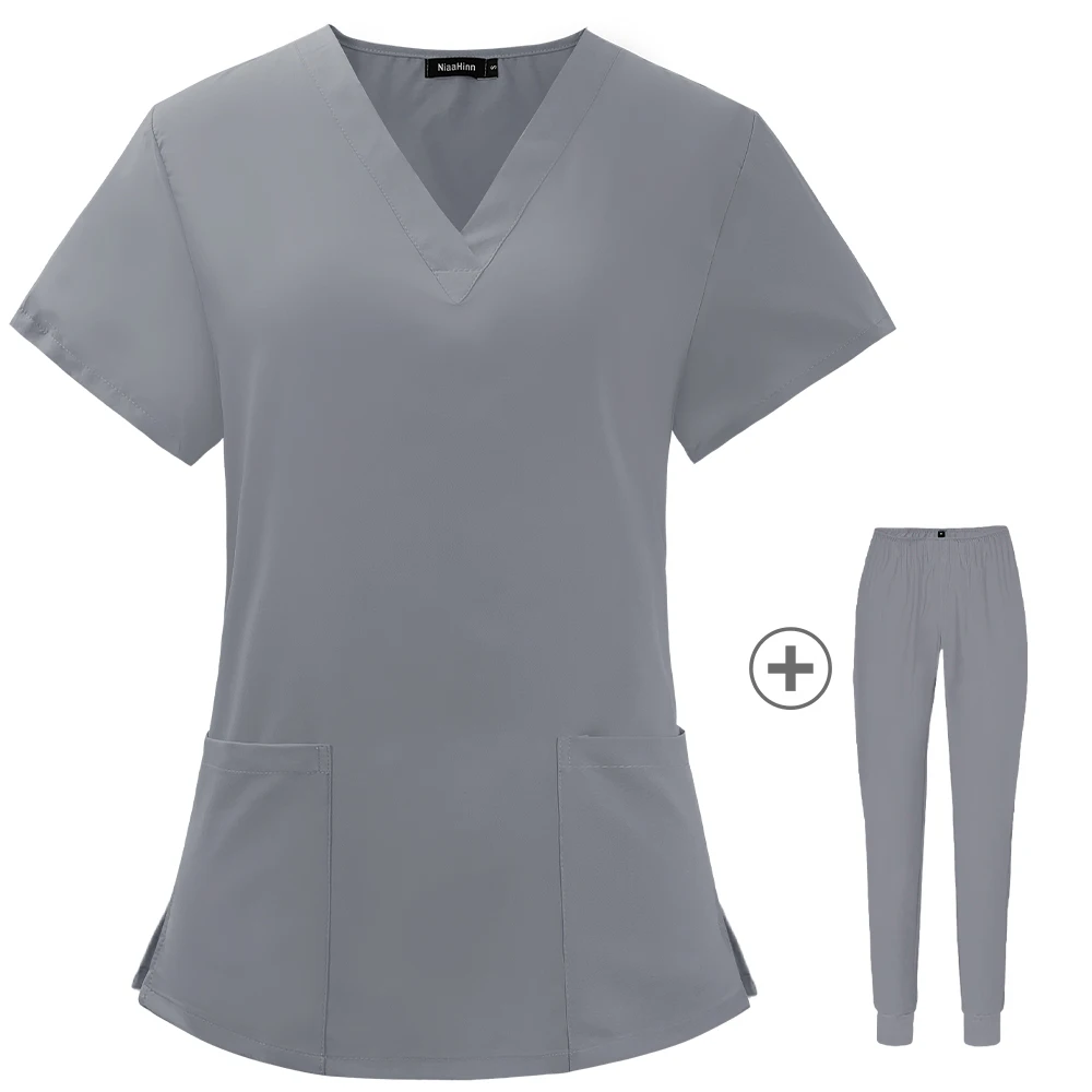 Wholesale Women Wear Scrub Suits Hospital Doctor Working Medical Surgical Multicolor Unisex Uniform Nurse Accessories