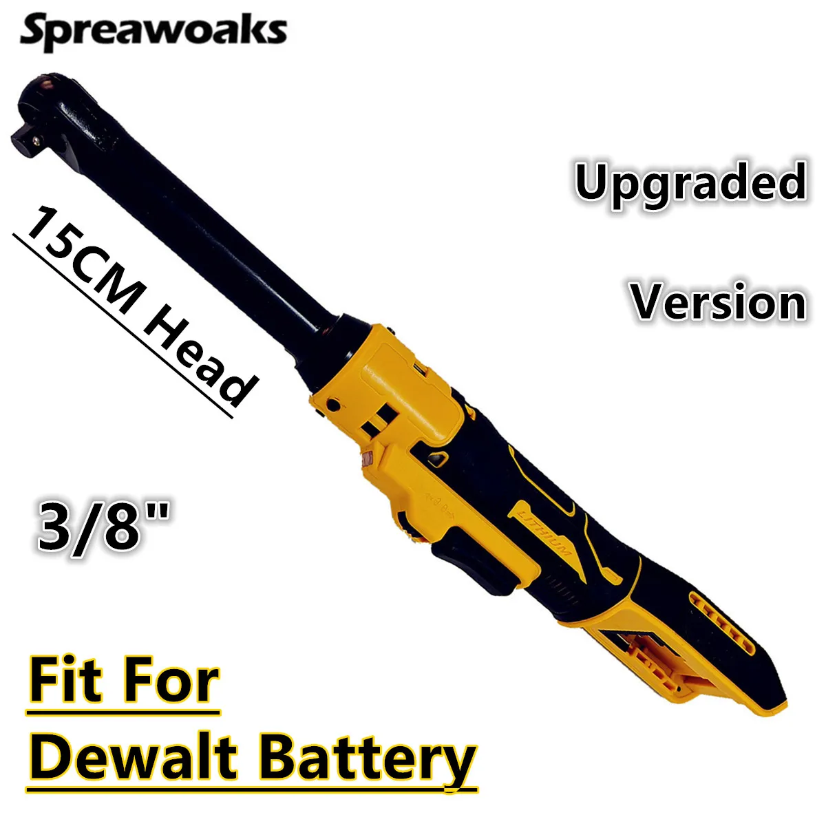 Upgraded Extended Electric Ratchet Wrench 3/8\