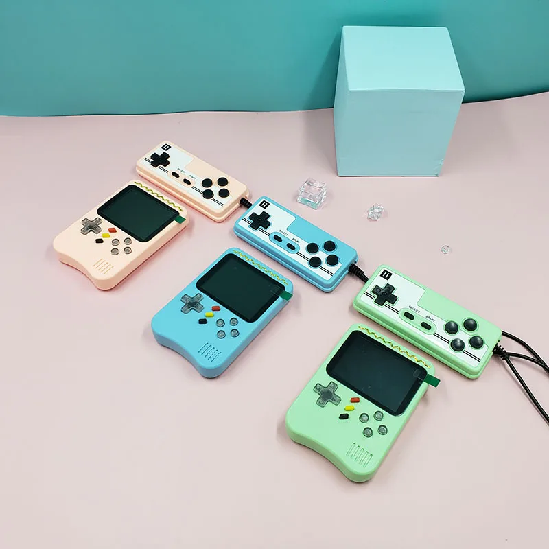 وحدة تحكم لعبة فيديو ، وحدة تحكم محمولة باليد ، ألعاب ريترو مدمجة 500 ، مشغل مزدوج دعم ، هدية للأطفال ، ترقية جديدة 2021