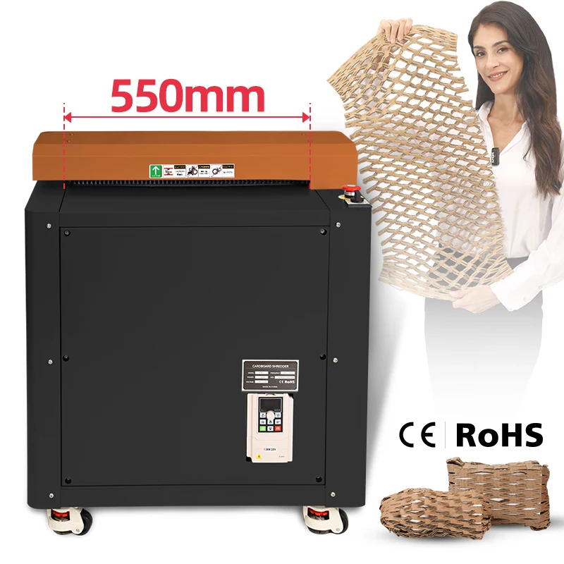 آلة قطع الورق المقوى المموج غير البلاستيكية مقاس 550 مم لملء الوسادة #1