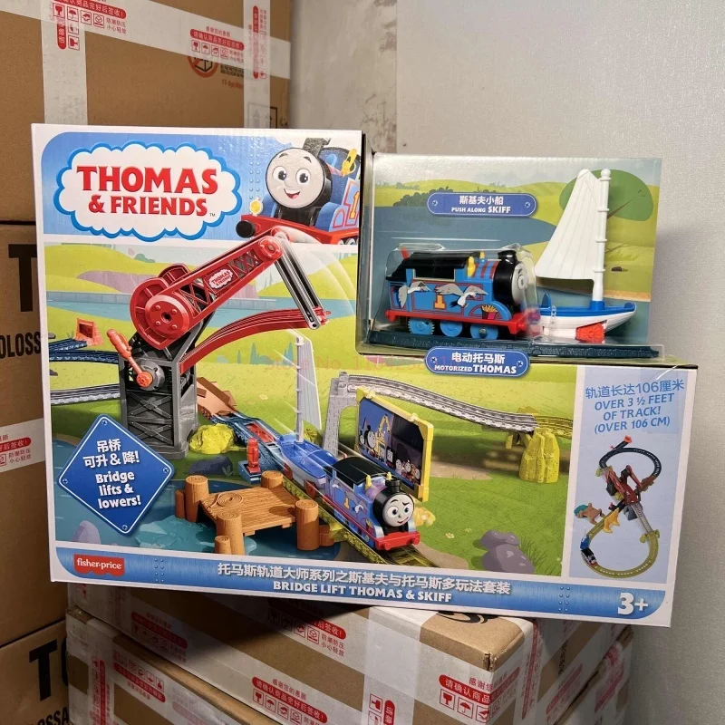 Magnetisches Zugset von Thomas And Friends mit Gordon- und Henry-Lokomotiven – Fachmodellautos, Gleisspielset, Geschenk für Jungen