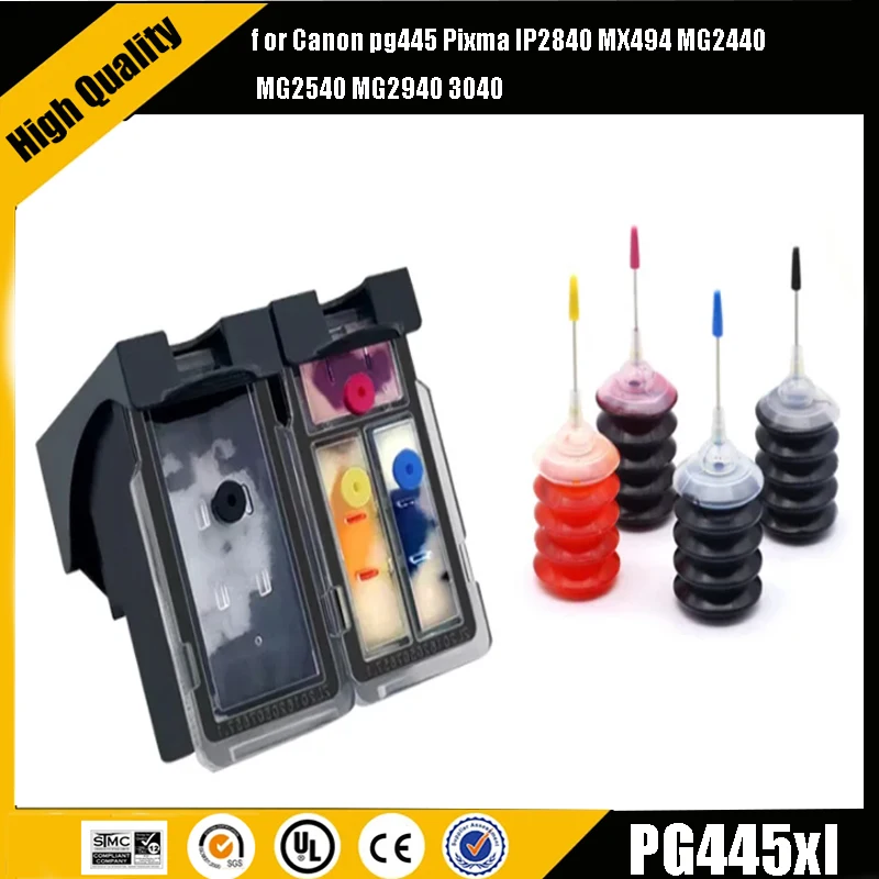 PG-445 CL-446 445XL 446XL Ink Cartridge for Canon PIXMA iP2840 MG2440 MG2540 MG2540S MG2545S MG2940 MG3040 MX494 TS3140