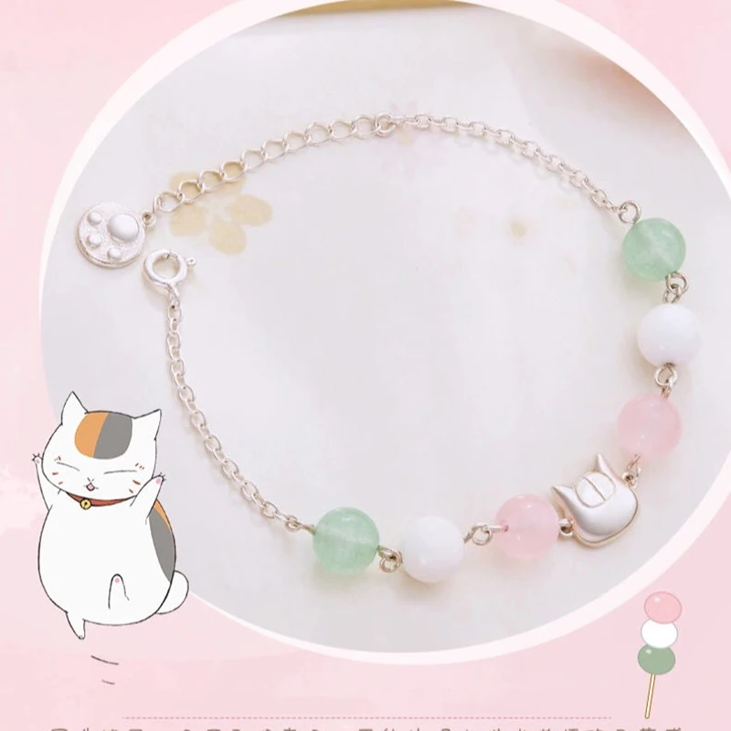 

Anime Natsume's Book of Friend Takashi Natsume & Nyanko Sensei Bracelet Jewelry Manga Role Bracelets Gift