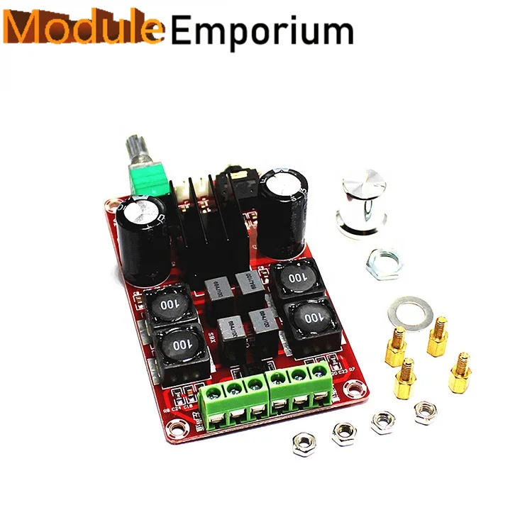 XH-M189 2 * 50W high-end digital power amplifier board DC24V TPA3116D2 dual channel stereo power amplifier board image 3
