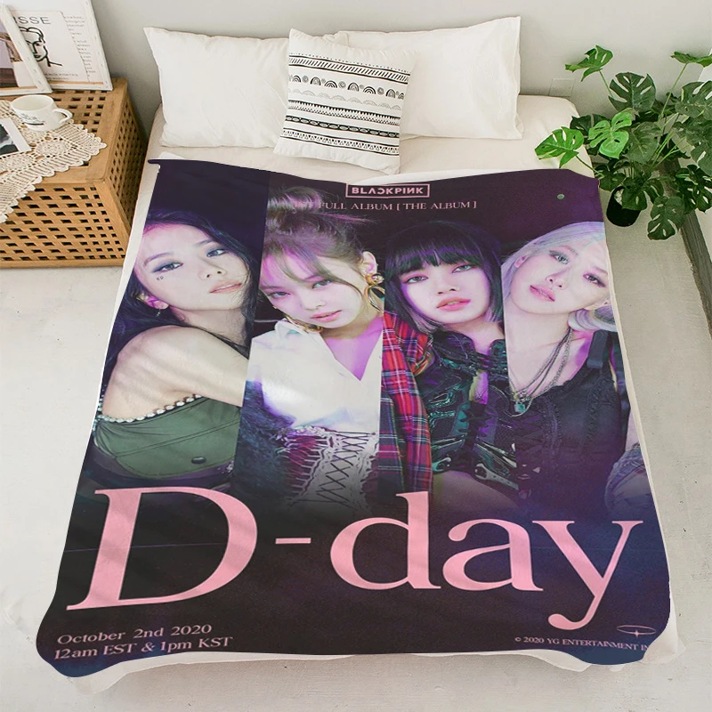 Sofa Blanket Warm Winter Blankets S-Blackpinks Custom Bedding Double Bed Blankets King Size Blanket Downy Knee Fluffy Soft Nap