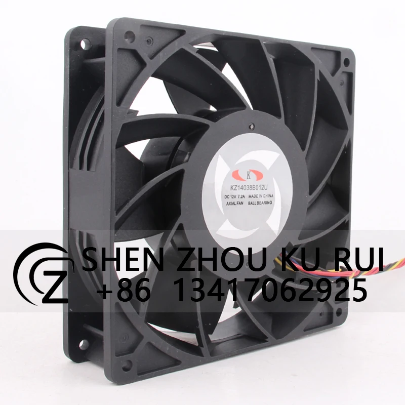 Case Fan for Sleipnir KZ14038B012U 140x140x38MM 12V 7.2A 14038 Violent High Power Cooling Fan