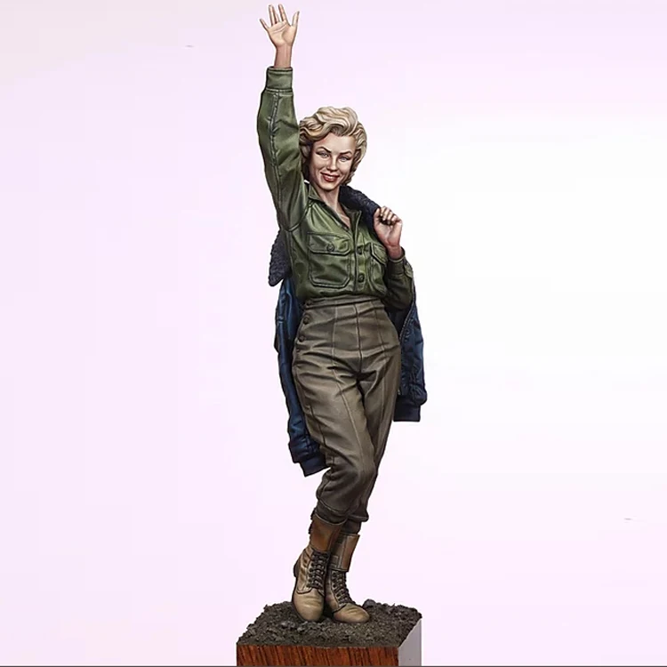 1/16 Resin Model figure GK Monroe in Korea for her USO tour 1954 Unassembled and unpainted kit